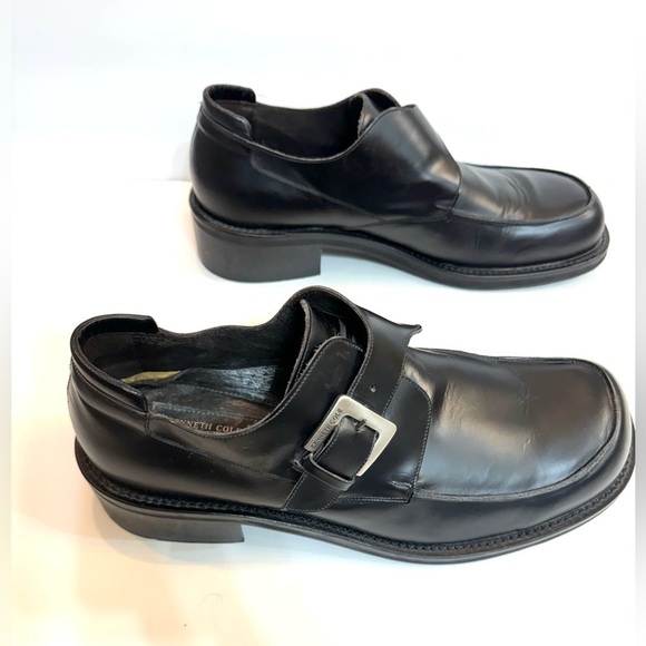 Men’s Kenneth Cole New York Black Monk Strap Loafer Made in Italy sz 15 - Picture 1 of 9